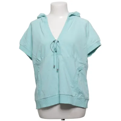 Sweat à manches courtes (Turquoise) de H&M Sport Coton, Élasthane