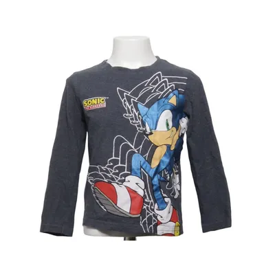 Långärmad t-shirt (Grå, Blå, Röd, Vit) från sonic the hedgehog Bomull