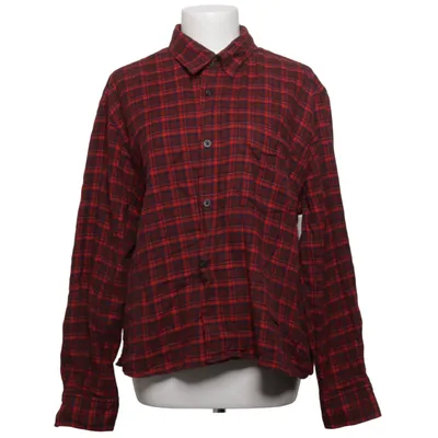 Chemise en flanelle (Rouge, Bleu) de Uniqlo Coton