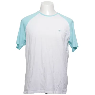 Maillot de baseball (Blanc, Turquoise) de Easy Coton, Polyester
