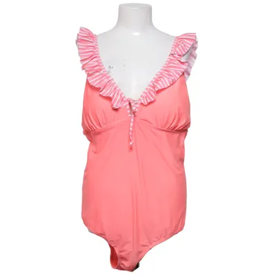 Swimsuit (Pink, White) from Janina Curved Elastane, Polyamide, Polyester