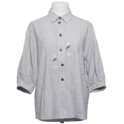 Shirt (White, Blue, Green) from Hess Frackmann Cotton