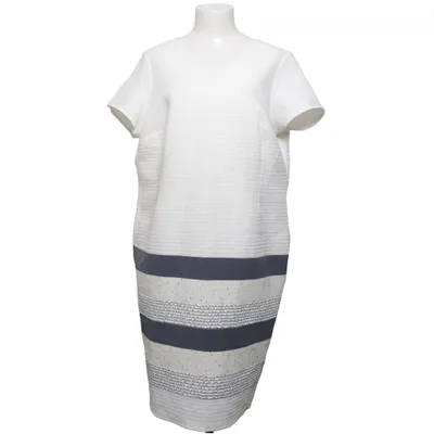 Dress (White, Blue, Silver) from Artex