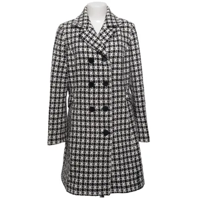 Frakke (Sort, Hvid) fra Sentimental Journey Polyester, Uld