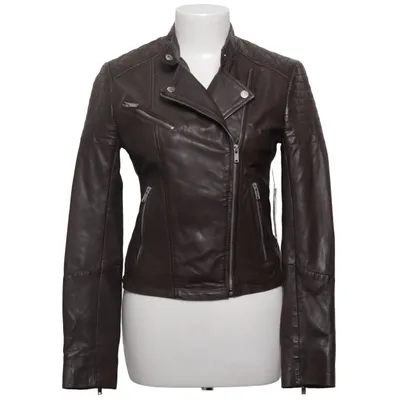 Veste de motard (Marron) de Livelo Cuir, Polyester