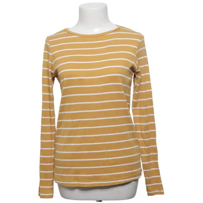 Long sleeve T-shirt (Yellow, White) from G!na Cotton, Elastane, Modal
