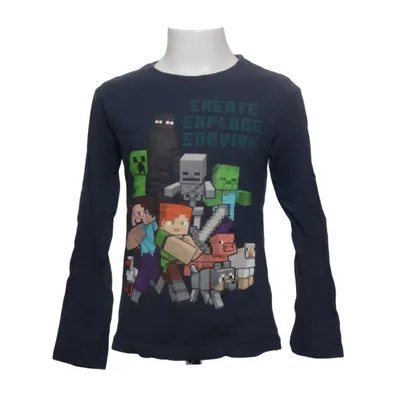 Lange mouwen shirt (Blauw, Meerkleurig) van Mojang Katoen