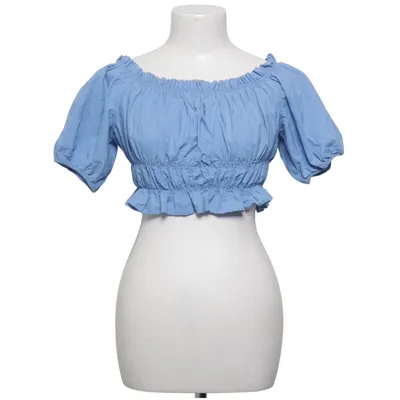 Crop top (Bleu) de Zara Coton