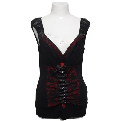 Top (Black, Red) from Rainbow Elastane, Polyamide, Viscose