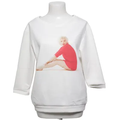 Sweatshirt (Hvid) fra Mohito Elastan, Polyester