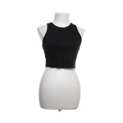 Crop top (Zwart) van H&M Katoen, Elastaan