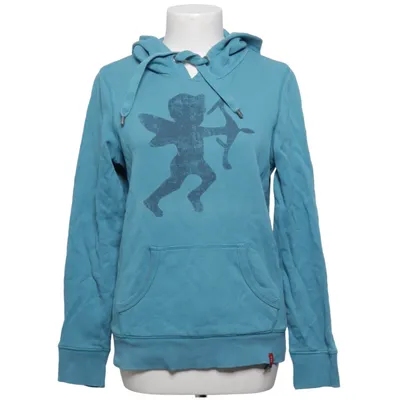 Capuchon sweater (Blauw) van EDC by ESPRIT Katoen, Elastaan, Polyester