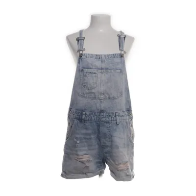 Korte tuinbroek (Blauw) van Denim Katoen