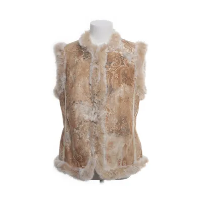 Bont gilet (Beige) van Hucke Woman Konijnenbont, Polyester