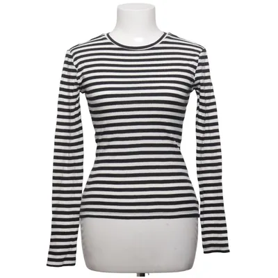 Lange mouwen shirt (Zwart, Wit) van Pieces Katoen, Elastaan