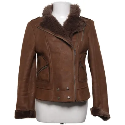 Shearlingjakke (Brun) fra VILA Akryl, Polyester