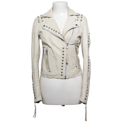 Bikerjack (Beige) van Rock'n Blue Leer, Polyester