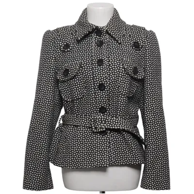 Veste (Noir, Blanc) de Elinette Polyamide, Laine