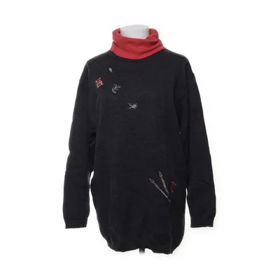 Turtleneck (Grå, Rød) fra Basler Angora, Uld