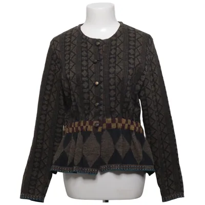 Cardigan (Brown, Gray, Multicolored) from Eva & Claudi Wool