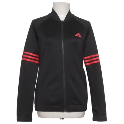 Trainingsjacke (Schwarz, Rot) von Adidas Baumwolle, Polyester