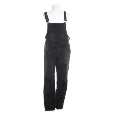 Hängselbyxor (Svart) från Denim Co Bomull, Elastan