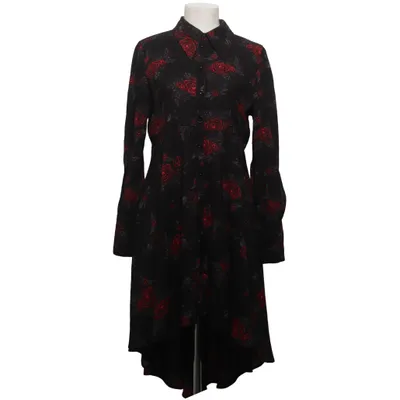 Skjortklänning (Svart, Röd) från Killstar Elastan, Polyester