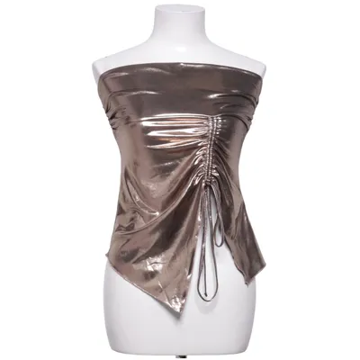 Tube top (Brown, Gold) from Silence + Noise Elastane, Polyester