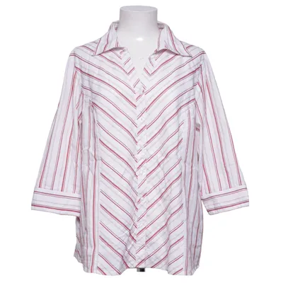 Skjorta (Vit, Röd) från XLNT Woman Bomull, Elastan, Polyester, Viskos