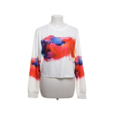 Sweatshirt (Wit, Meerkleurig) van Shein Curve Katoen