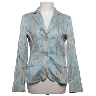 Blazer (Bleu, Or) de Delmod Acétate, Polyester, Viscose