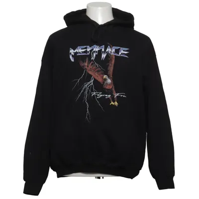 Sweat à capuche (Noir) de Mennace Coton, Polyester