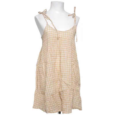 Kleid (Beige, Mehrfarbig) von Topshop Baumwolle, Elasthan, Lyocell