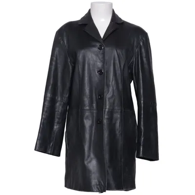 Leather blazer (Black) from Canda Leather, Polyester