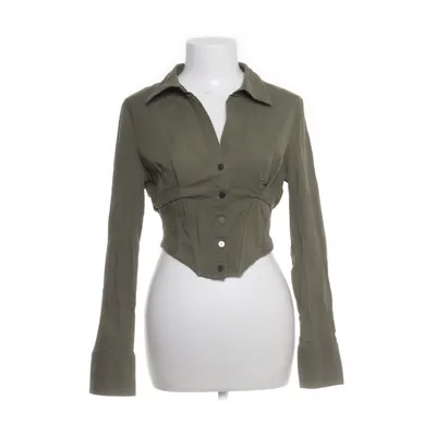 Chemise (Vert) de Bershka Coton, Élasthane