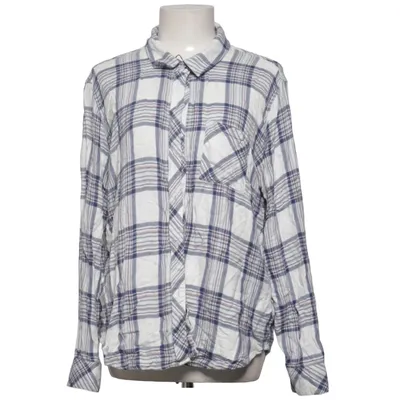 Chemise en flanelle (Blanc, Bleu) de Rails Viscose