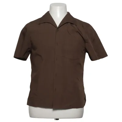 Short sleeve shirt (Brown) from Uniqlo U Cotton, Polyester