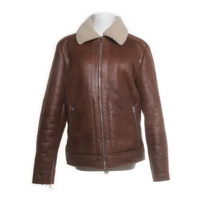 Shearlingjakke (Brun) fra Jack & Jones Polyester, Kunstpels, Rævepels