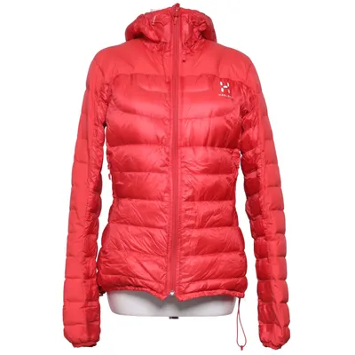 Dunjacka (Röd) från Haglöfs Dun, Fjädrar, Polyamid, Återvunnen polyester