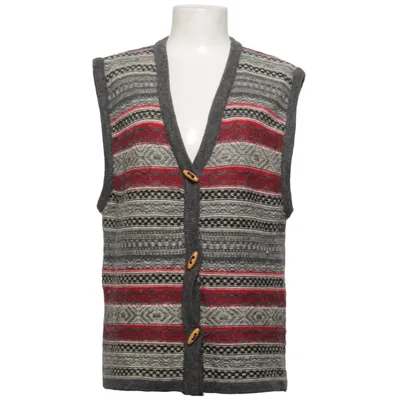 Vest (Gray, Red, Multicolored) from Woman Collection H&M Wool