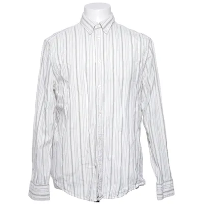Shirt (White, Gray) from East West Cotton, Linen