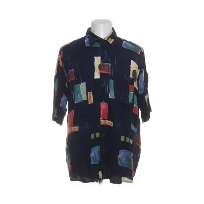 Kortärmad skjorta (Blå, Flerfärgad) från Angelo Litrico Viskos