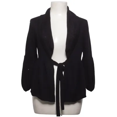 Cardigan cache-cœur (Noir) de Xandres Laine de mouton, Soie