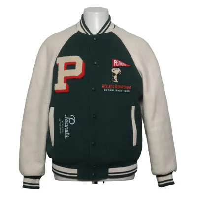 Collegejacka (Grön, Vit) från Zara x Peanuts Polyester