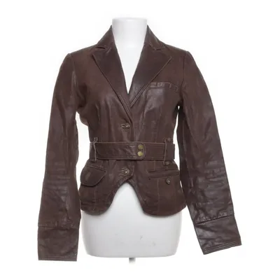 Läderkavaj (Brun) från Blend She Skinn, Polyester