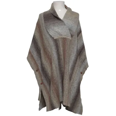 Poncho (Gris, Beige) de Andersen & Lauth Acrylique, Polyester