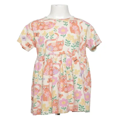Robe (Beige, Multicolore) de Lindex Kids Coton