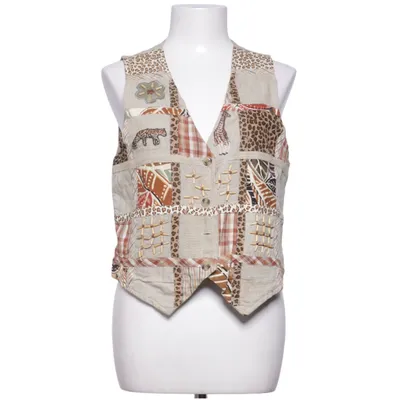 Vest (Beige, Multicolored) from Victoria Jones Cotton