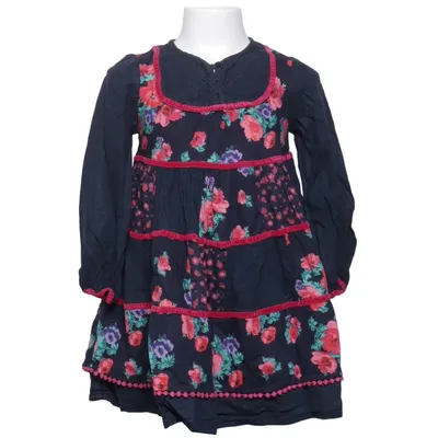 Klänning (Blå, Flerfärgad) från Kids by Lindex Bomull, Viskos