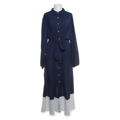 Shirt dress (Blue, White) from Shein Polyester